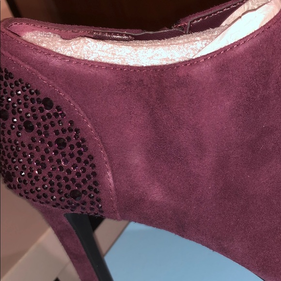 Purple Ankle Heel Boots - Picture 6 of 6